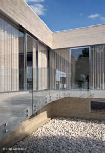 Balustrada sticla exterior sistem Logli Massimo Italia